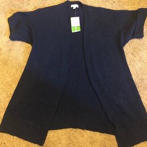 Lily Pulitzer navy blue short sleeve cardigan